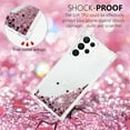 thumbnail image 4 of Aesthetic Funda para Samsung Galaxy S22 Ultra Case Clear Silicone for Women Girls, Cute Phone Case Samsung S22 Ultra Case Glitter Pink Shockproof and Bumpers Cover (Rose Gold), 4 of 14