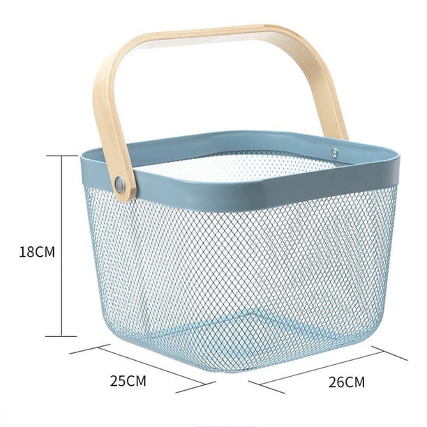 Cesta de frutas de cocina, colador de frutas, material metálico, cesta de frutas, colador de verduras, rendimiento de primera categoría