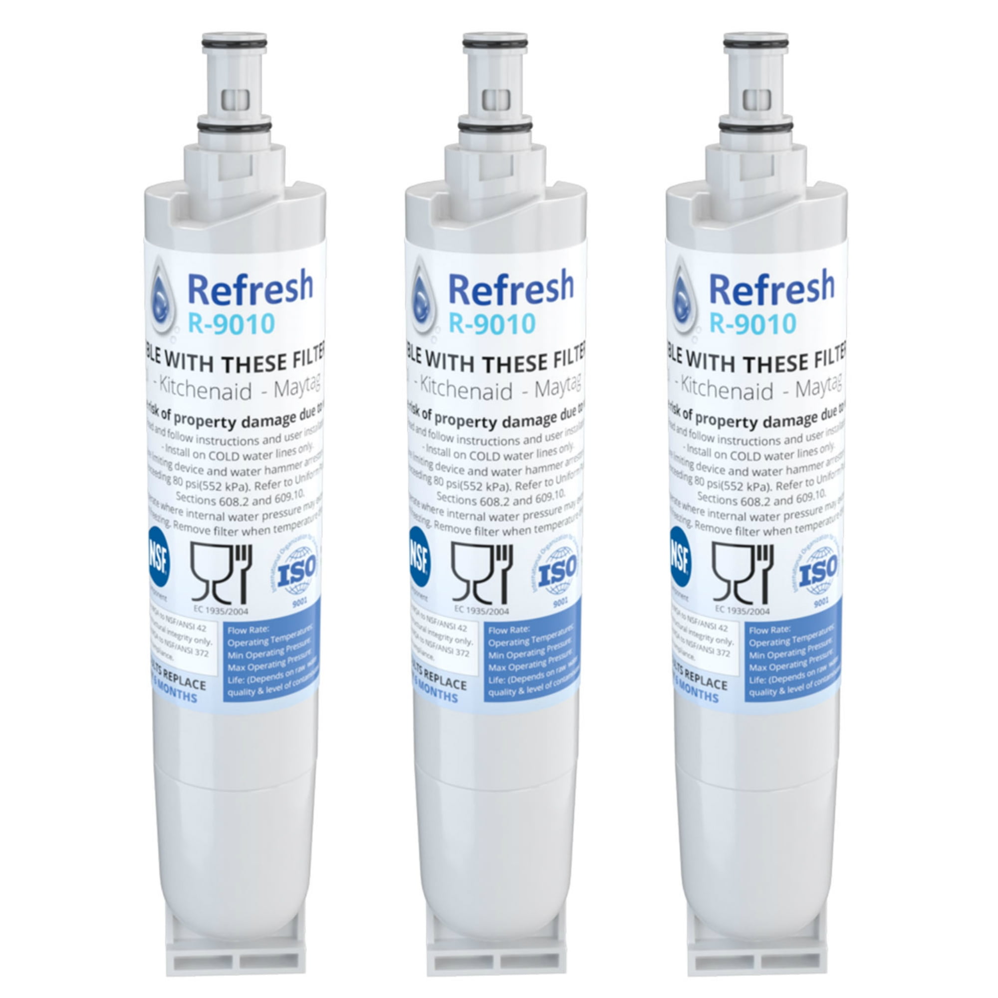 3 packs Refrigerator Water Filter fits for Whirlpool NL240 WF-NL300 EDR5RXD1 