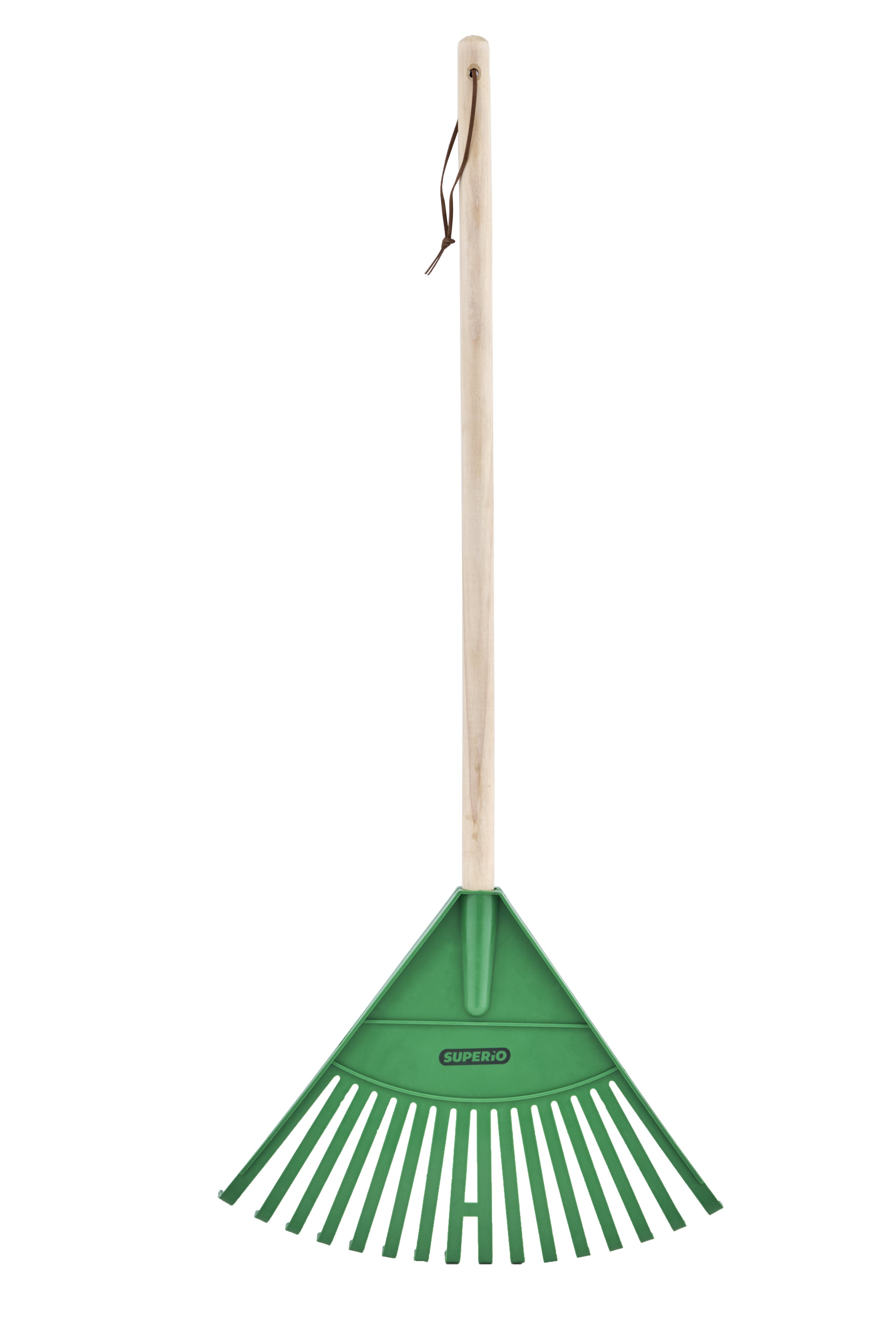 Superio Adult and Kids Rake Bundle with Hardwood Handle Durable Plastic Collect Loose Debris Among Delicate Plants and Yards Lawns 
