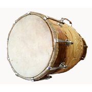 Naad Wood Professional Dholak with Carry Bag (Brown),Bag Mango Wood,Dholak
