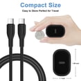 thumbnail image 6 of Type C Charger Block Fast Charging, PD 20W USB C Wall Charger with Type C to C Cable 6FT, USB C Charger Fast Charging Type C Brick Cube Charger Adapter Compatible for iPhone Samsung Android, Black, 6 of 7