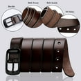 thumbnail image 4 of Maikun Womens Belts Black Pin Buckle Coffee Belts for Women, 4 of 8