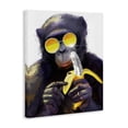 thumbnail image 3 of Stupell Industries Cool Monkey with Disco Banana Animals Painting Wrapped Canvas Canvas Art Print Wall Art, 16 x 20, 3 of 7