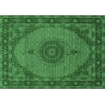 thumbnail image 1 of Ahgly Company Indoor Rectangle Medallion Emerald Green Traditional Area Rugs, 7' x 10', 1 of 4