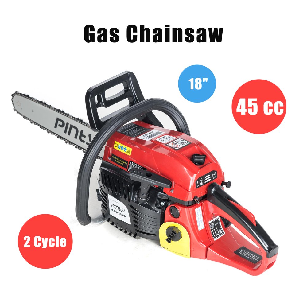 18 in. 45.1 cc Gas Chainsaw Heavy Duty EPA Approved