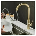 thumbnail image 5 of Robinet de Cuisine en Laiton Gris Canon, Robinet Rétractable Universel 360 pour Évier Chaud et Froid, Facile à Installer, 5 of 5