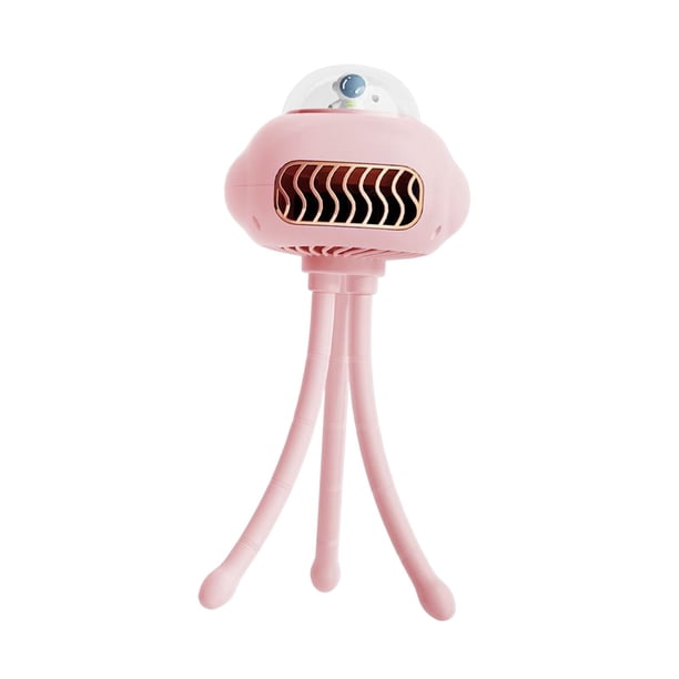 Mini ventilador de cochecito, ventilador de refrigeración de mesa Personal, ventilador de refrigeración alimentado por USB para coche Rosa Soledad Mini ventilador de mano