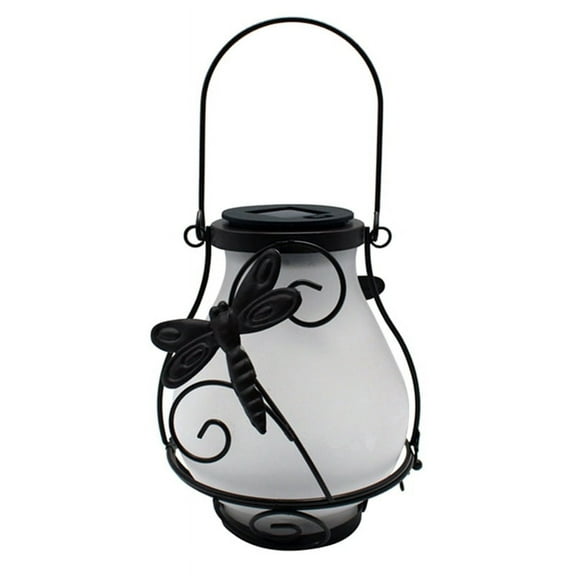 Outdoor Lanterns Solar Lantern Outdoor Lights with Flame Lights, Waterproof Hanging Solar Lanterns for Garden Decor C