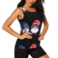 thumbnail image 2 of Cauagu Gnome Independence Day for Women's Workout Tank Tops Sleeveless Running Loose Athletic Top Fit Yoga Tops Active Shirts Gym Exercise-Large, 2 of 7