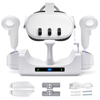 Prociv Charging Dock for Meta Quest 3, VR Stand, Rechargeable