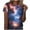 Blue#01, variant on Fashion 3D Tie Dye Galaxy Space T-Shirts for Women Cute Summer Short Sleeve Basic Crewneck Petite Tops Trendy Novelty Graphic Tees Blouse Blue#02 L
