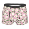 thumbnail image 4 of Goofa Daisies Flowers Printed Men's Boxer Briefs Underwear, Moisture-Wicking Underwear, Trunk,Soft and Breathable Cotton Underwear-Large, 4 of 9