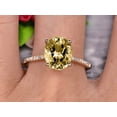 thumbnail image 3 of 1.75 Carat 8x6mm Oval Shape 10k Rose Gold Champagne Diamond Moissanite engagement ring, 3 of 5