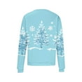 thumbnail image 6 of asdoklhq Christmas Crewneck Sweatshirts Women's Long Sleeve Hoodless Christmas Printed Casual Warm Sweatshirt Multicolor 4X, 6 of 6