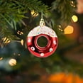 thumbnail image 4 of CuiLiyq Christmas Tree Ornaments, Artificial Donut Pendants, Christmas Decorations Outdoor Indoor Wall and Xmas Tree Ornaments for Xmas Party Supplies Favors (Red), 4 of 7