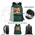 thumbnail image 6 of Uourmeti Red Panda Science Print Large Capacity Backpack, Fine Craftsmanship Multiple Pockets School Backpack Side Mesh Pockets Student Bookbag, 6 of 6