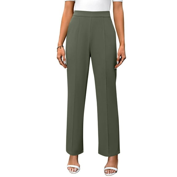 Women's Straight Pants Fashion Casual Pants Nine Point Harlan Pants