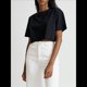 thumbnail image 4 of Top Corto Holgado de Corta para Mujer, Cuello Redondo, Hombros Caídos, Informal, Estilo Cuadrado, para Yoga, Correr, Corto Negro XL, 4 of 10