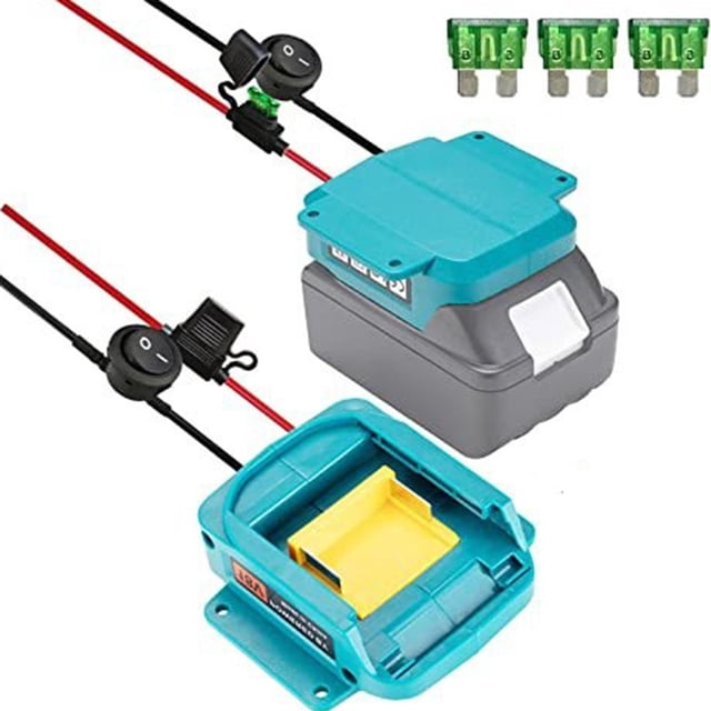 Battery Mount Connector Adapter for Makita 18V Base Stand with 14 awg Wire