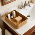 thumbnail image 4 of EGNMCR Woven Storage Basket Desktop Clutter Storage Box Storage Basket Desktop Clutter Organization Storage Basket Wicker woven storage basket, 4 of 6