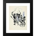 thumbnail image 2 of F. Ockerse 19x24 Black Modern Framed Museum Art Print Titled - New Guinese People Dancing Around a Totem Pole (1936), 2 of 5