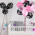 thumbnail image 4 of 75 Pieces Mouse Color Balloons Confetti Balloons Polka Dot Balloons Latex Party Balloons Balloon Garland for Halloween Baby Shower(Pink, Black), 4 of 4