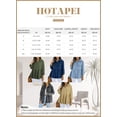 thumbnail image 6 of HOTAPEI Jean Jacket for Women Pleated Snap Buttoned Frayed Long Sleeve Distressed Denim Jackets With Bust Pockets, 6 of 6