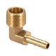 thumbnail image 1 of Adaptadores de Conexión de Manguera de Latón Uxcell, Codo Barbed a Tubo, 1 of 5