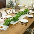 thumbnail image 3 of Artificial Olive Leaf Garland 71 Inch Faux Greenery Vine Table Runner for Wedding Arch Mantel Stair Railing Doorway Indoor Outdoor Home Party Decor, 3 of 18