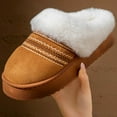 thumbnail image 6 of CHUMUD Fuzzy Slippers for Women - Cozy House Shoes with Anti-Slip Sole, Warm Plush Lined Indoor Outdoor Short Ankle Slippers, 6 of 9
