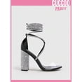 thumbnail image 3 of Party Collection Women Shoes Rhinestone Decor Tie Leg Design Chunky Heeled Strappy Sandals Valentines Day, 3 of 5
