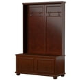 thumbnail image 5 of Powell Furniture Chadwick Multi-Functional Entryway Hall Tree Coat Rack, Brown, 5 of 8