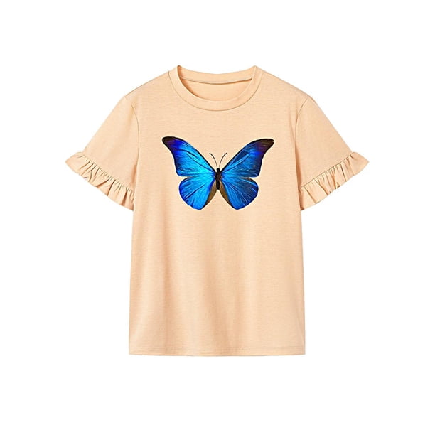 Camiseta de mujer con cuello redondo y recuerdo de verano para caminar, regalo del día de San Valentín M