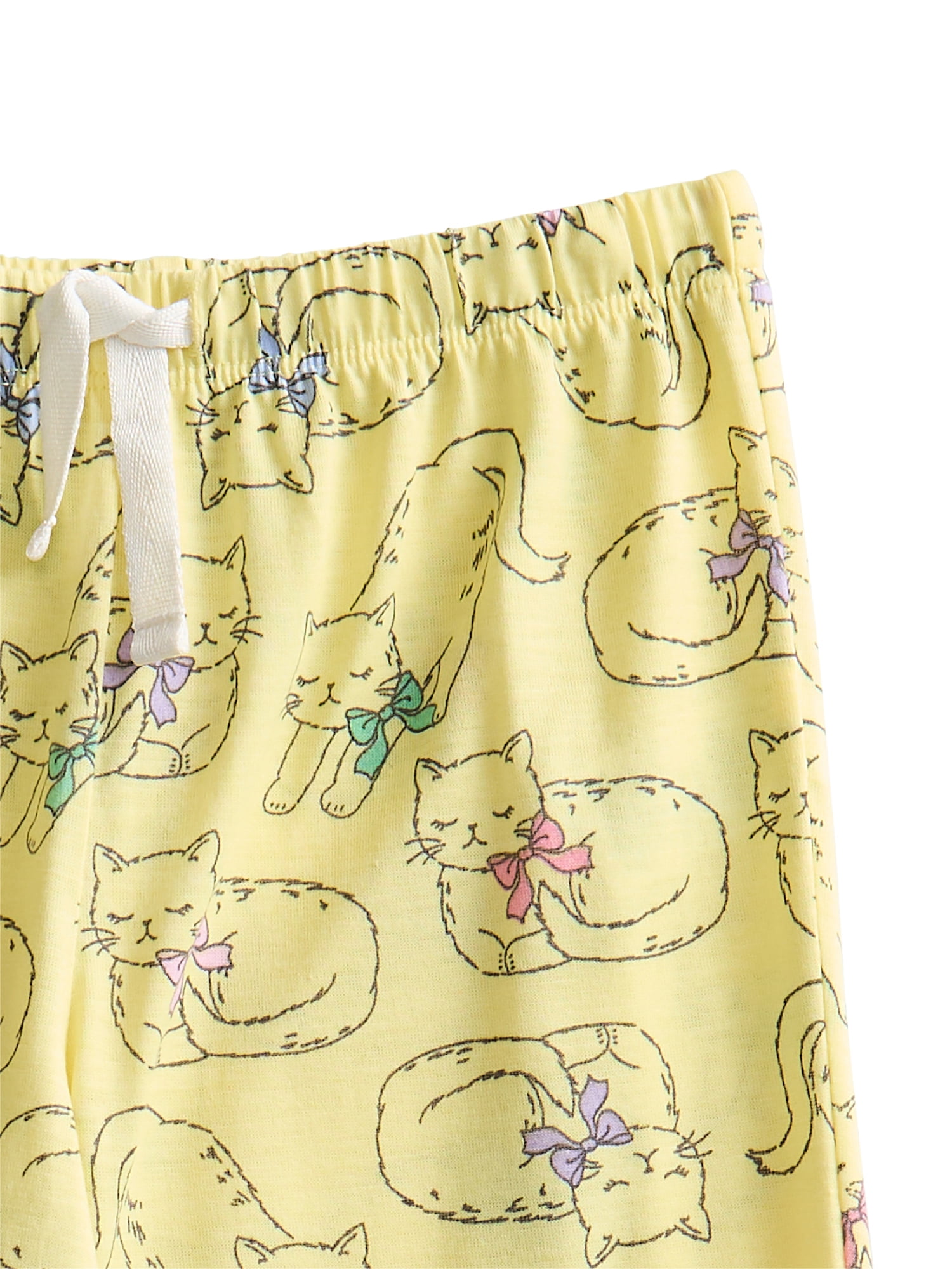 Wonder Nation Girls Pajama Pants and Shorts, 2-Pack, Sizes 4-18