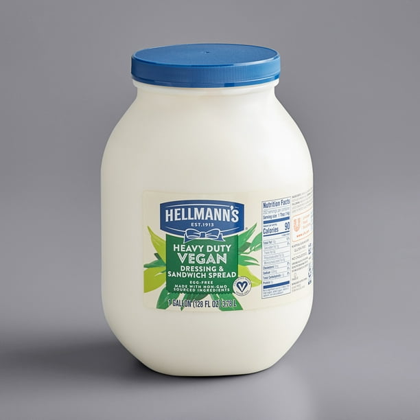 Hellmann's 1 Gallon Heavy Duty Vegan Mayonnaise Spread 4/Case