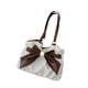 thumbnail image 4 of Bolso reutilizable para mujer con gran capacidad, ideal para el hogar, el trabajo, la playa o Blanco, 4 of 9