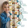 thumbnail image 3 of Blackout Kids Curtains,Cartoon Construction Vehicles Stop Signs Childrens Insulated Curtains Set Of 2,Bedroom Essentials,Toddler Room Decor 42"x54", 3 of 5
