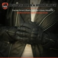 thumbnail image 6 of Daniel Smart Men’s Leather Gloves – Aniline Goat Leather Motorcycle Glove with knuckle protection and Touch Screen Finger Tip, 6 of 6