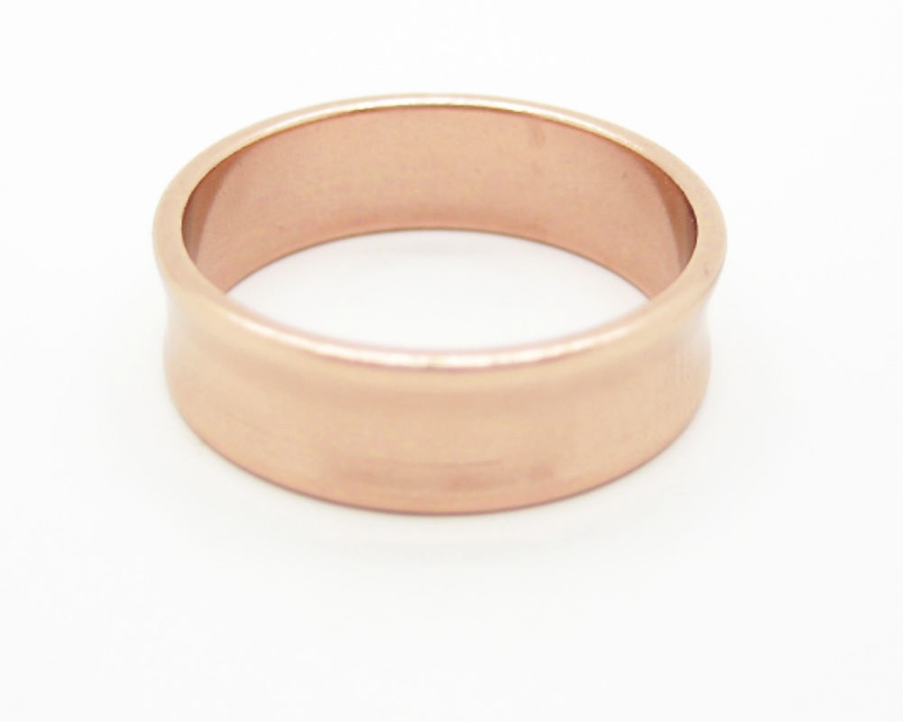 Copper Rings Size 10 Solid copper band ring CR0411/4" wide