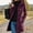 Wine, variant on Caywon Women's Hooded Button Front Coat, Long Sleeve Casual Outerwear Jacket with Pockets, Relaxed Fit Everyday Fall Layering Coat