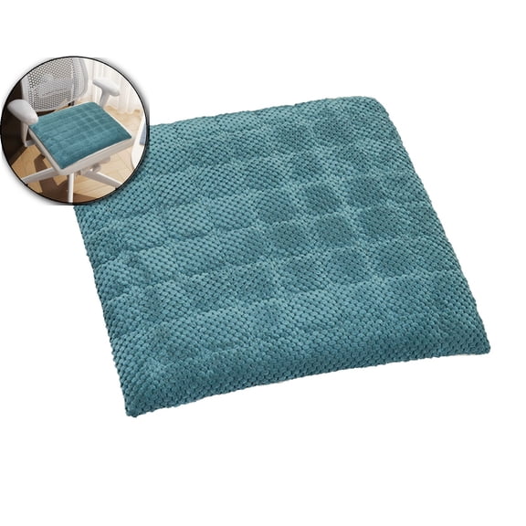 Memory Foam Square Seat Cushion 15.7x15.7in for Kitchen, Dining, Office Chairs, Square Chair Cushion Chairs Pad with Removable Cover