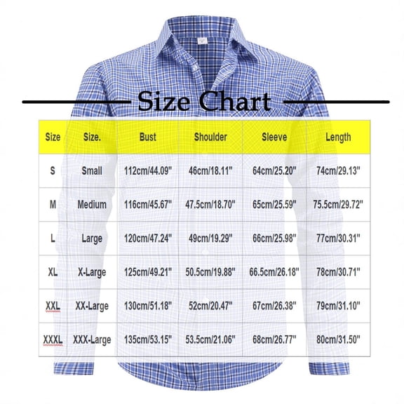 Work Shirts for Men Plaid Button Down Collared Long Sleeve Casual Business Tops Golf Tees for Wedding