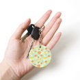 thumbnail image 5 of Naloa Tree Palms Lemon Print Round Keychain Keychain Key Ring, Key Tag, Key Chain Bulk for Gift Accessories (Round), 5 of 7