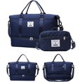 thumbnail image 3 of Weekender Bags for Women, Carry on Overnight Weekend Travel Duffel Bag with Shoes Compartment &Toiletry Bag, Personal Item Bag for Travel Business Trips Sport Hospital(Dark blue), 3 of 8