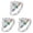 Silver 3Packs, variant on To My Daughter Card Ring Silver Leaf Shaped Rhinestone Card Ring Geometric Shape Rhinestone Ring Adjustable Silver Lines Winding Ring Minimalist Ring Gift For Her, Silver 1Pack