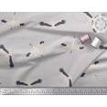 thumbnail image 2 of Soimoi Gray Cotton Jersey Fabric Flying Stork Bird Decor Fabric Printed Yard 58 Inch Wide, 2 of 3