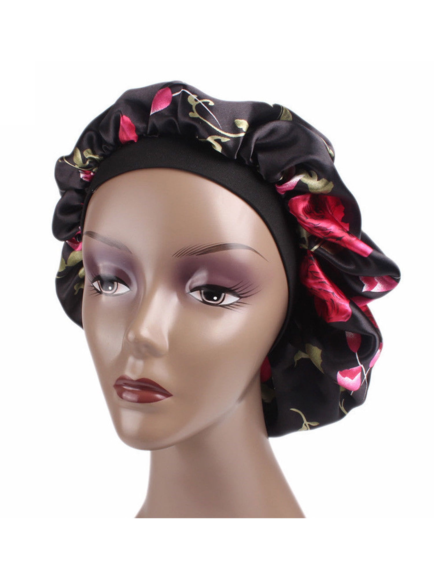 Hirigin Hirigin Women Satin Night Sleep Cap Hair Hat Silk Head
