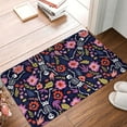 thumbnail image 4 of Uemuo Dancing Skeletons Floral Garden Printed Door Mat Indoor Doormat 16"x24",Front Back Door Mats Non Slip Entrance Rugs,Inside Doormats for Entryway, 4 of 9