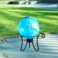 thumbnail image 2 of MUMTOP Gazing Ball Solar Glass Gazing Ball for Garden Decor Blue, 2 of 7